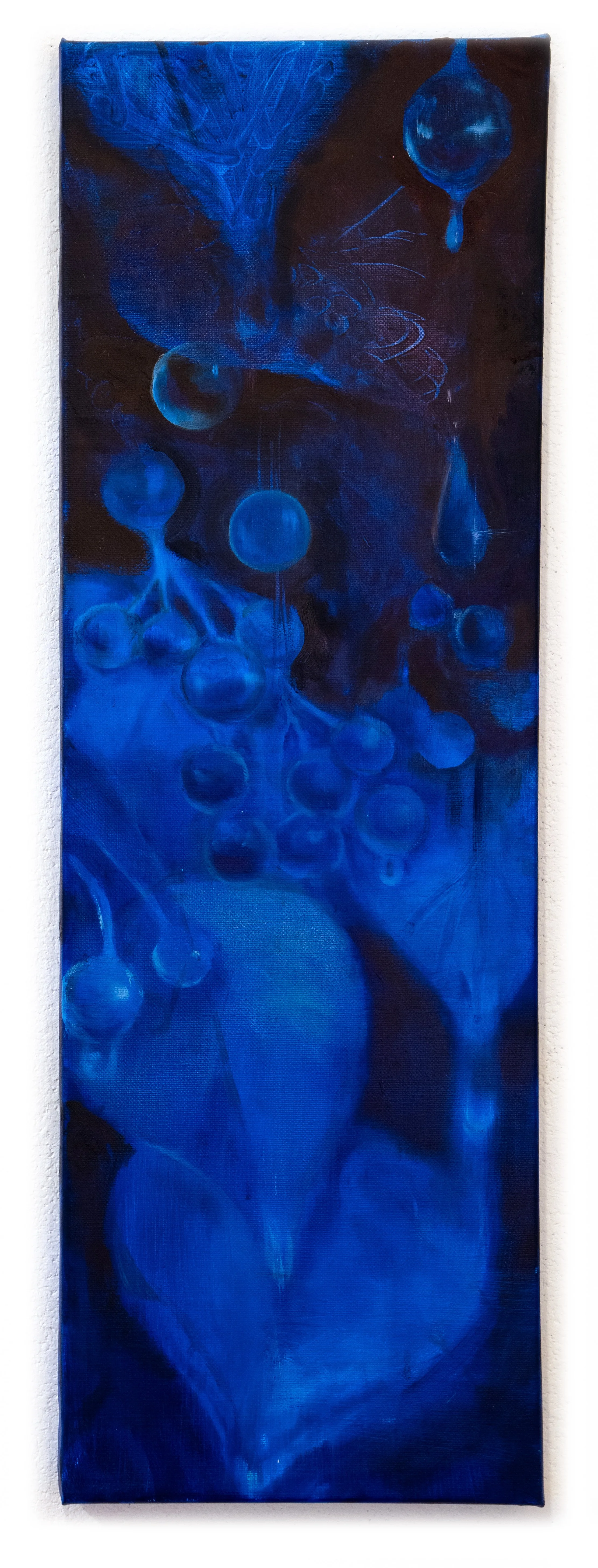   Wet Polyptych  , 2026, oil on linen, 35 x 12 inches
