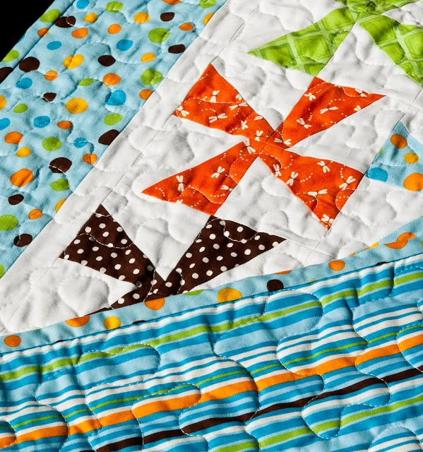Pinwheel Quilt for Blogger's Quilt Festival