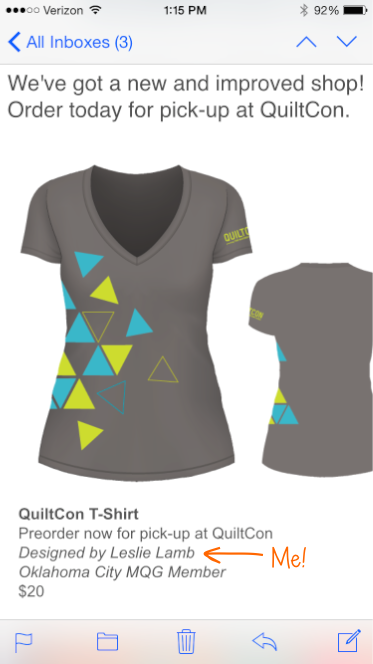 T-Shirt Design for QuiltCon 2015