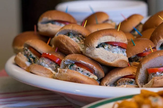 Recipe: Turkey - Spinach - Feta Sliders