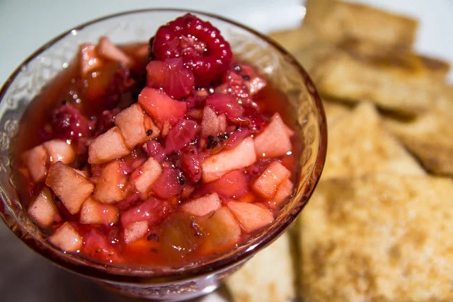 Fruit Salsa with Cinnamon Chips