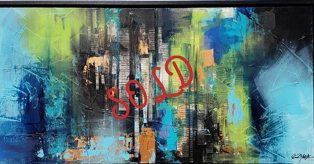 This one SOLD to its forever home. Thank you John J. 
#originalart #artiststudio #artcollector #interiordesign #originalpainting #soldtoforeverhome #soldpainting #abstractionism