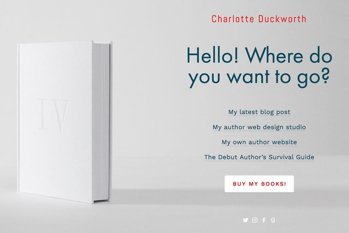 Author bio section on a blog post with social media links