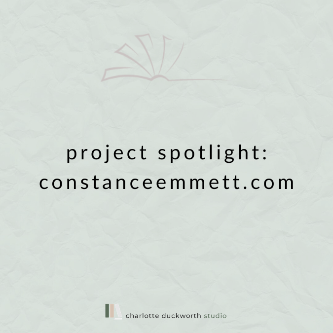 Project Spotlight: constanceemmett.com