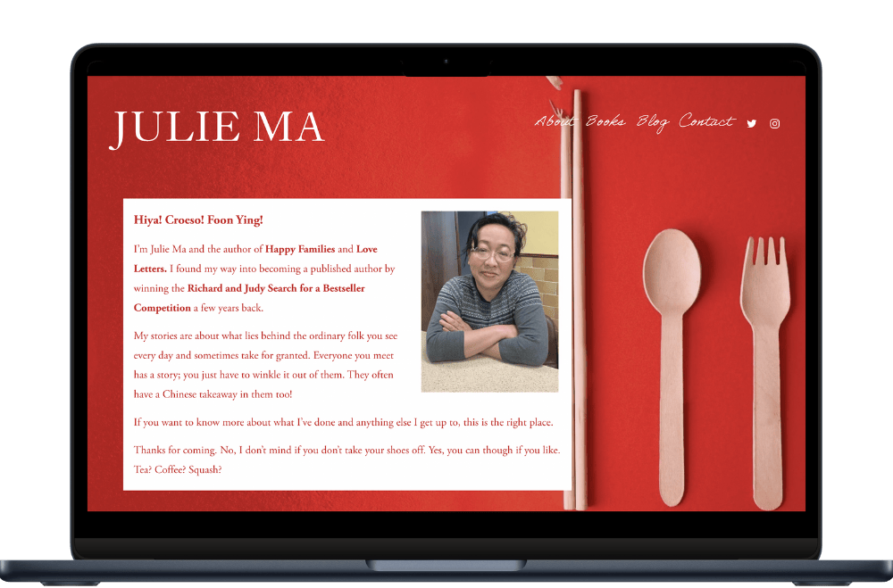 Author website design — charlotte duckworth studio