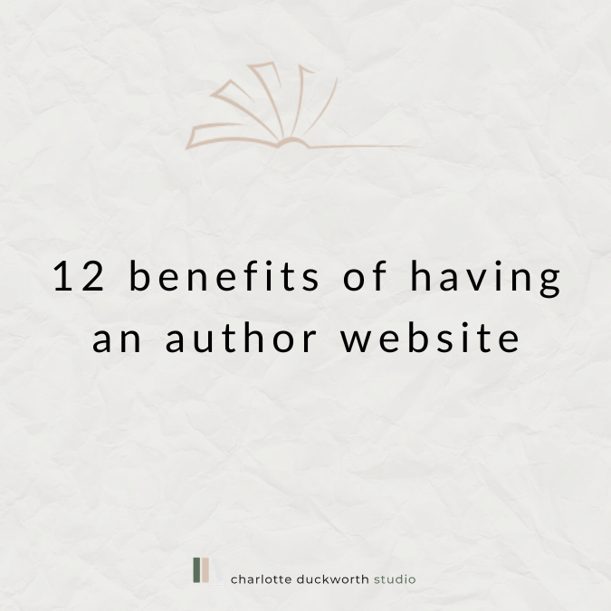 12 benefits of having an author website