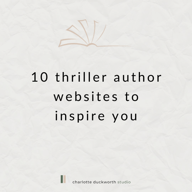 10 thriller author websites to inspire you