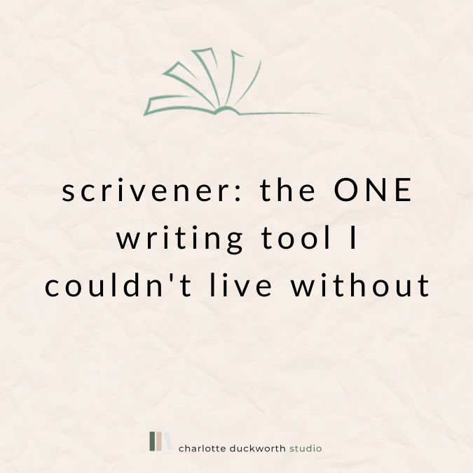 Scrivener: the ONE writing tool I couldn't live without