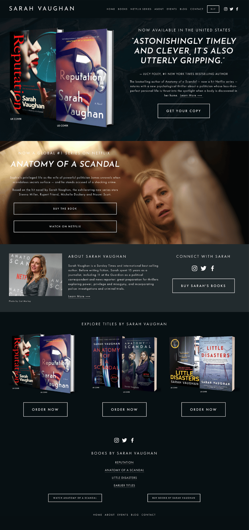 22 author website examples to inspire you — charlotte duckworth studio