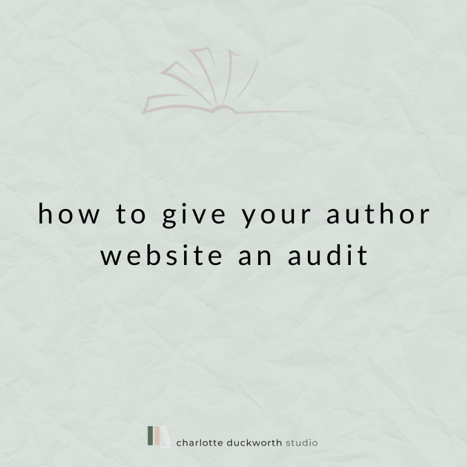 How to give your author website an audit