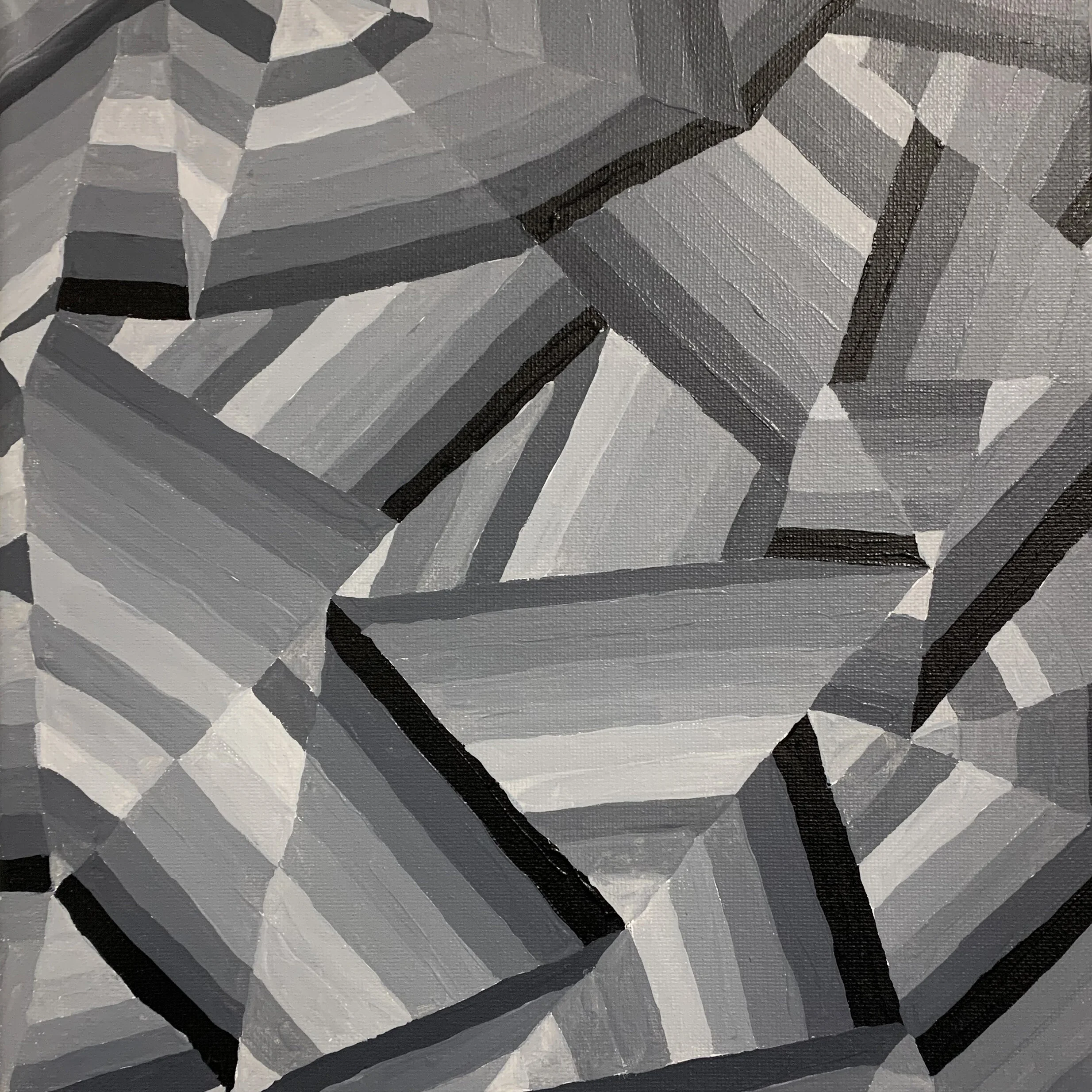 Grey Geo 10"x10"