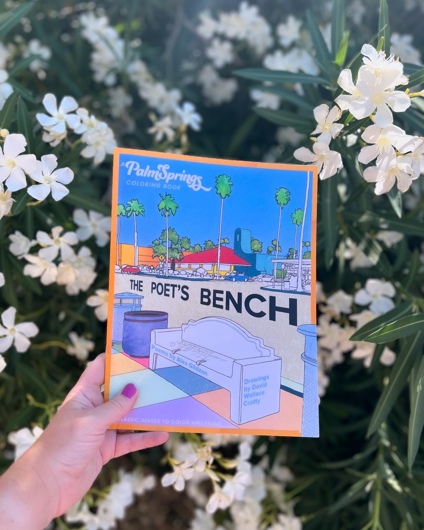 Happy to share that &ldquo;The Bench&rdquo; coloring book inspired by my @pspublicart project is now on sale at @shop.phylum in Palm Springs. 

The book was inspired by poems by @gildzen and illustrated by @david_crotty 

#coloring #coloringbook #col