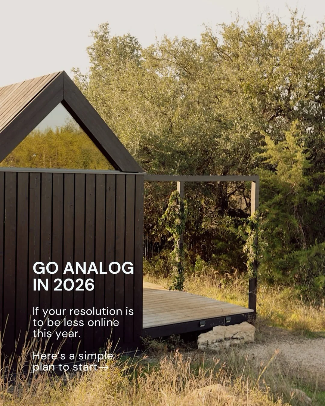 A quieter way to start the new year.
Less online. More present.

New year. Same phone.
Different relationship with it.