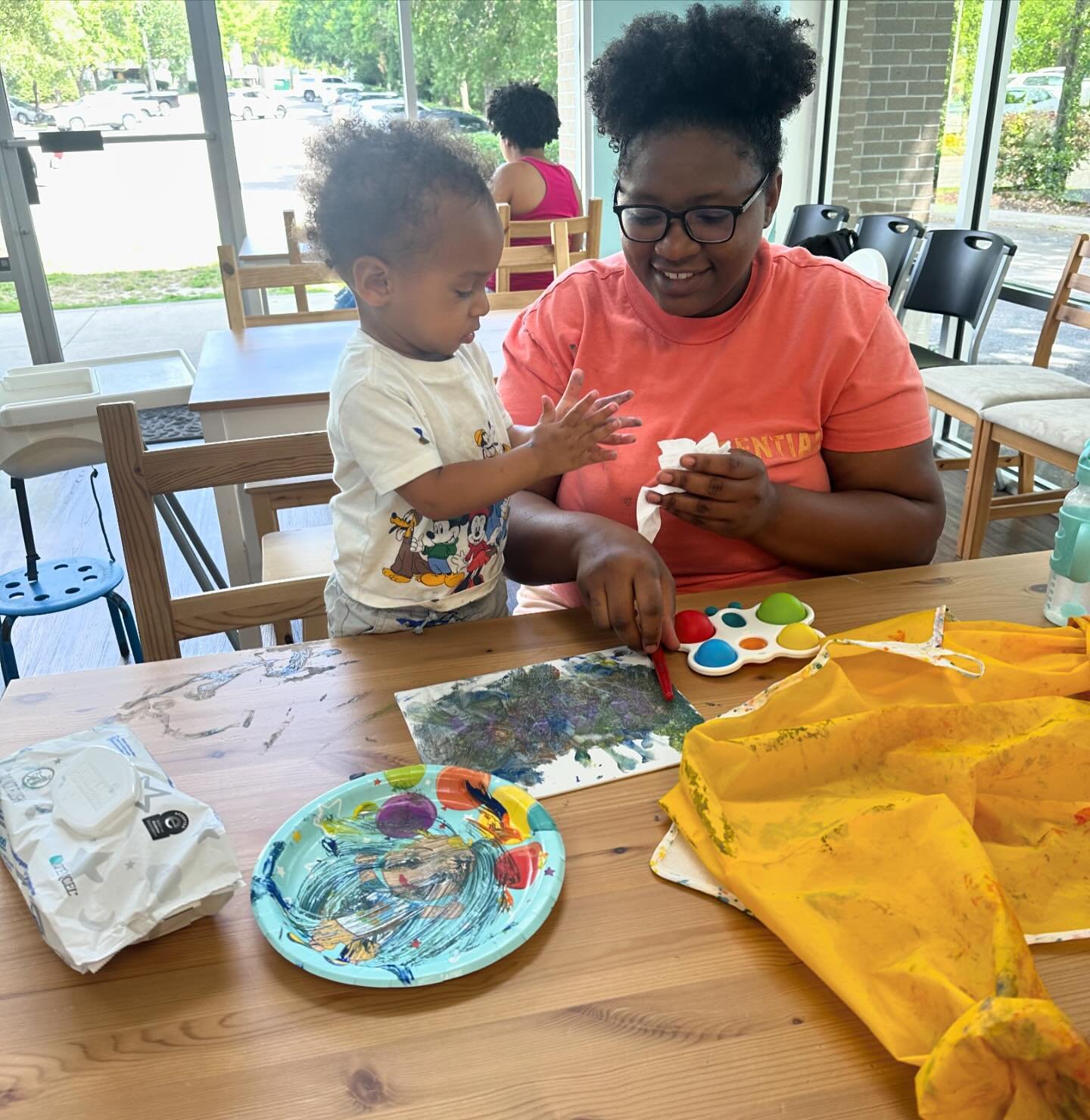 We&rsquo;ve been busy starting our Mother&rsquo;s Day canvases this week! This is our annual tradition to gift these to all of our members. They are also available for everyone to purchase during play for $5 per canvas. 

How it works:
-Tell us what 