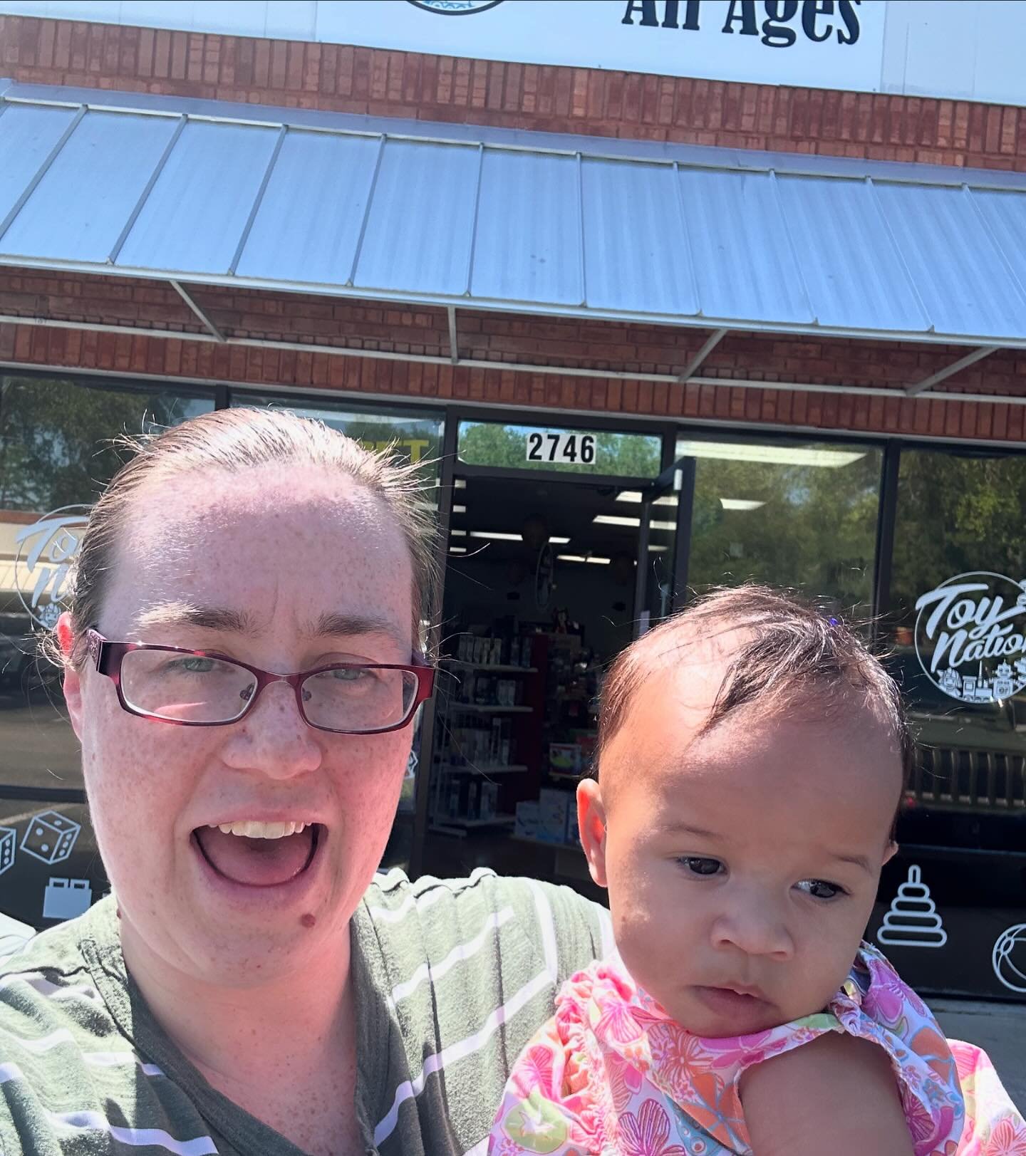 Anyone going to a birthday party this weekend? Stop by and see Ms. Debbie at @tallahassee.toy.nation for easy shopping! We went by last weekend for a friend turning one and easily found a great gift within minutes AND it was gift wrapped for free. No