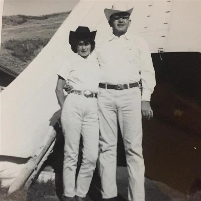  Roy and Nellie on their honeymoon in Jackson Hole, Wyoming, in July 1962. 