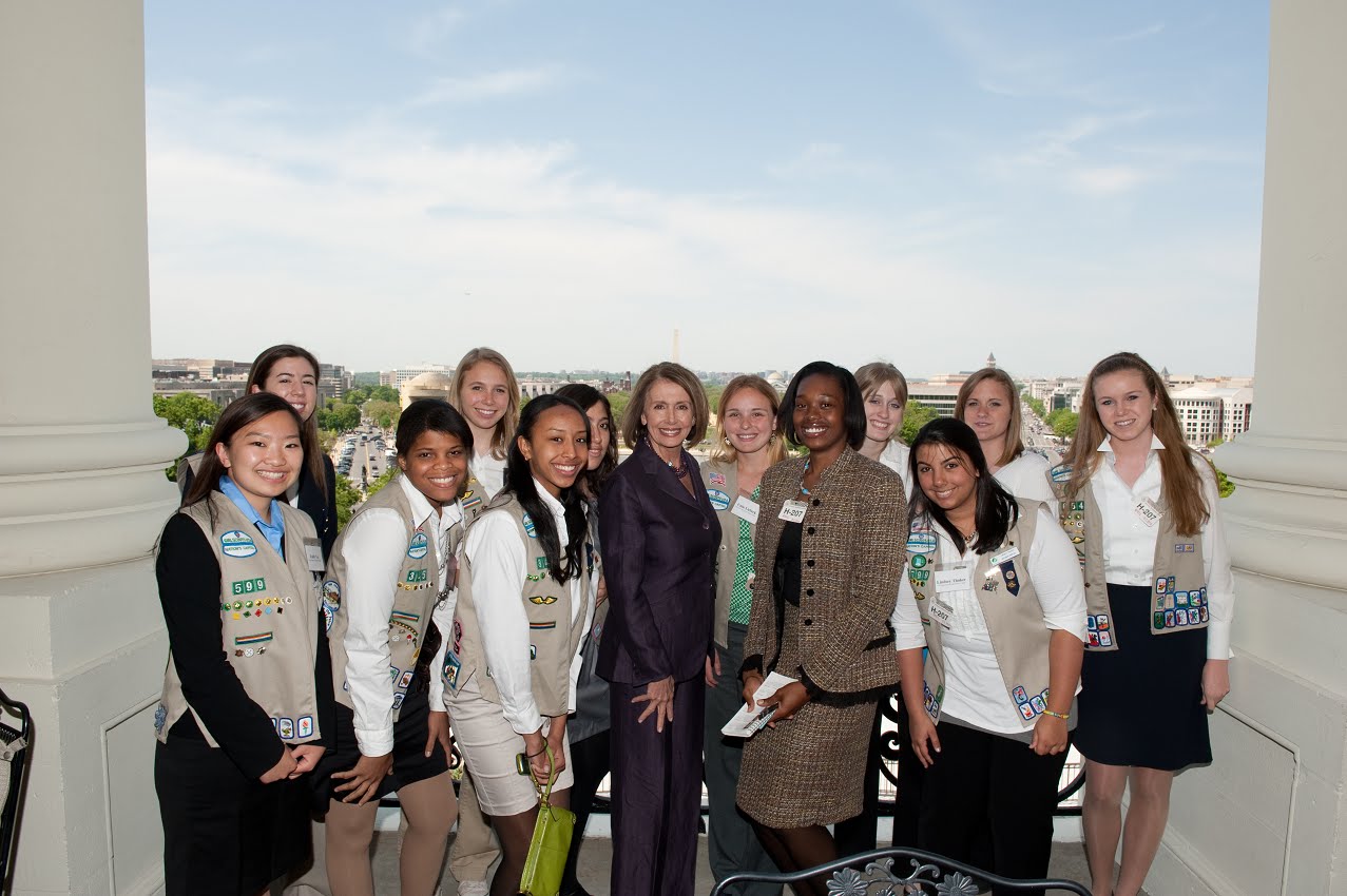 Girl Scouts with Nancy Pelosi.jpeg