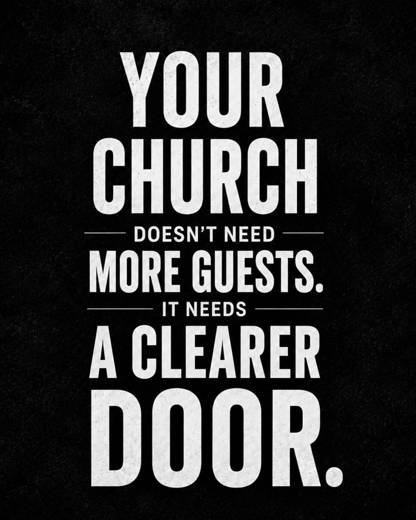 People are walking into churches every Sunday looking for belonging, purpose, and direction.

But for most churches?

The next step is unclear.

Too many announcements. Too many options. Too much friction.

So people leave inspired, but disconnected.