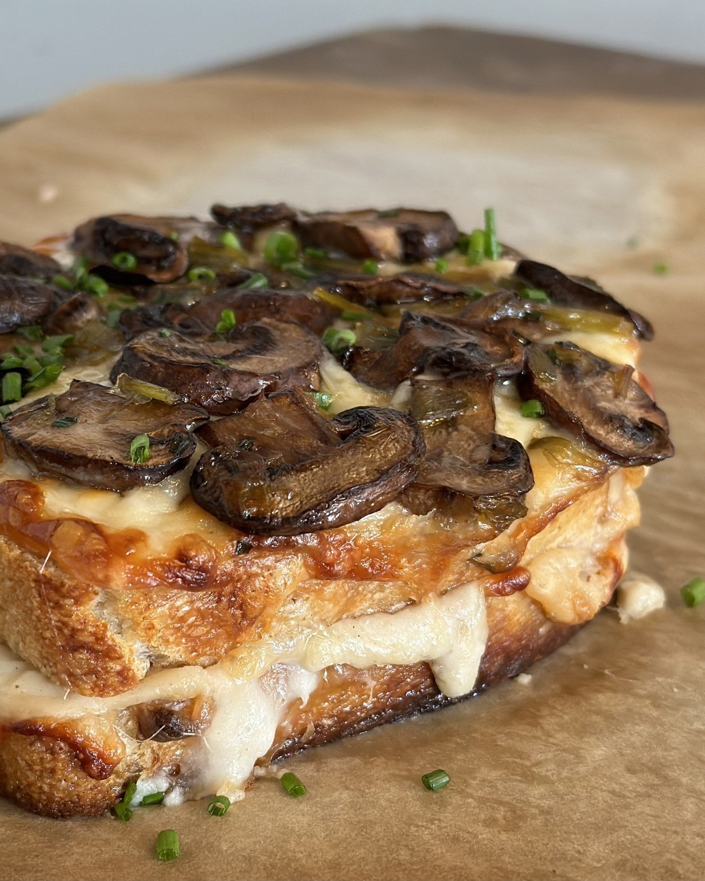 Today is the day! Our Mushroom Croque Monsieur is available in a limited quantity TODAY ONLY starting at 8am! With roasted mushrooms, leeks, black truffle oil, b&eacute;chamel, gruy&egrave;re, and freshly baked pain de campagne, you won't want to mis