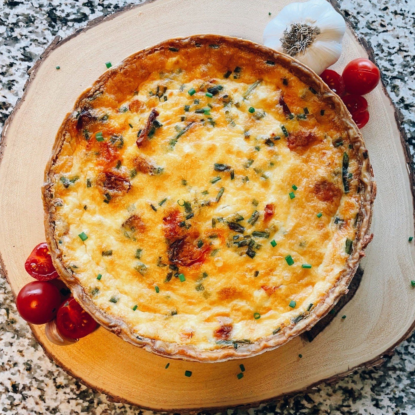 Bring Mother's Day brunch to the next level with our Roasted Tomato and Ch&egrave;vre Quiche, only available on our Mother's Day menu! Order on our website at nrbakery.com/mothers-day.