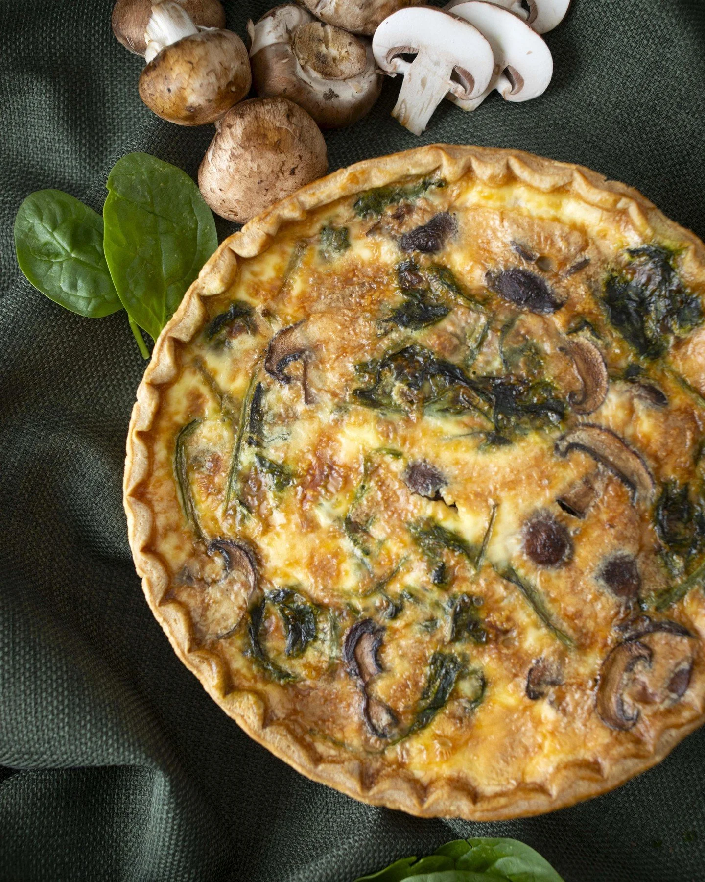 While you&rsquo;re busy tackling Thanksgiving dinner, we&rsquo;ve got the rest covered. Our Spinach and Mushroom Quiche, available exclusively on our Thanksgiving menu, is the perfect pick-me-up to power you through the day.

Make sure to order yours
