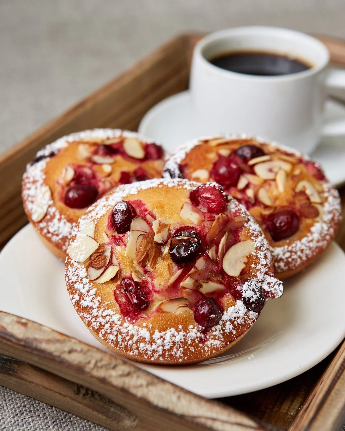 Welcome back our Cranberry Orange Financier! This sweet-tart almond cake is back for the season, perfect for pairing with your morning coffee or enjoying as an afternoon treat.