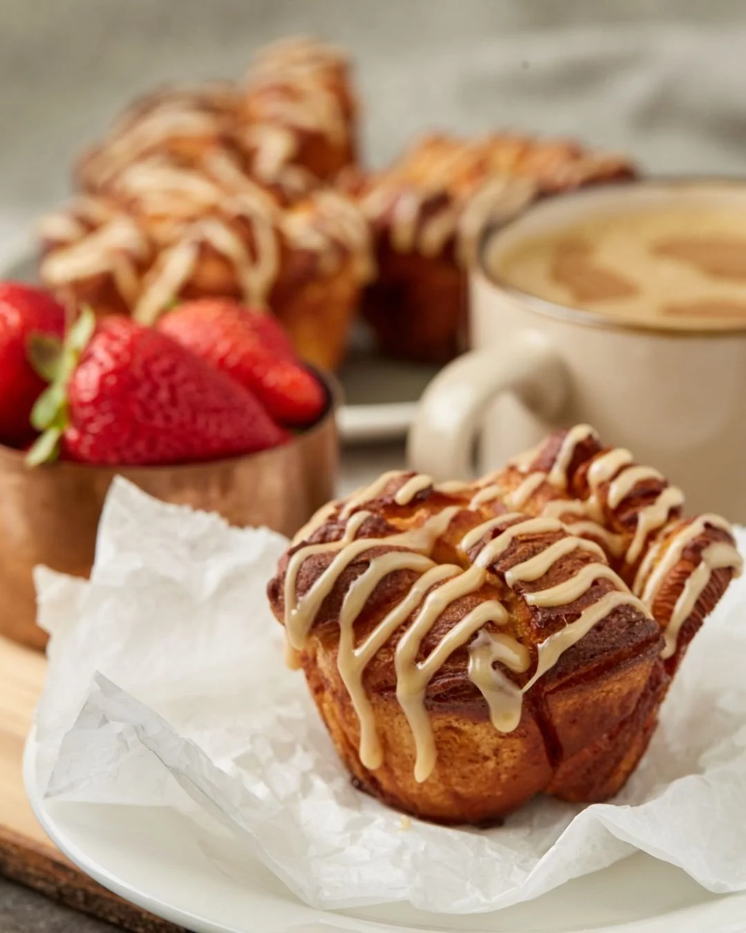 Cold mornings are for warm pastries. Stop by the bakery for a fresh cup of coffee and your favorite seasonal sweet, like the Maple Pull Apart.