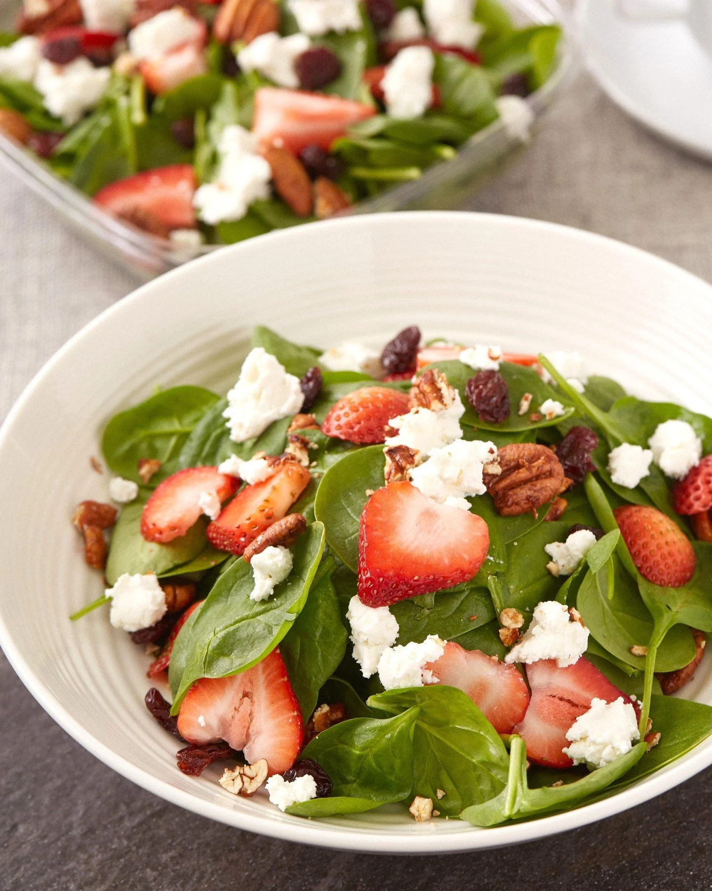 We know you don't come to the bakery for a salad... but if lunch calls for something lighter, our Orchard Salad is worth a try! With strawberries, ch&egrave;vre, dried cherries, candied pecans, and a strawberry&ndash;balsamic vinaigrette, it's refres