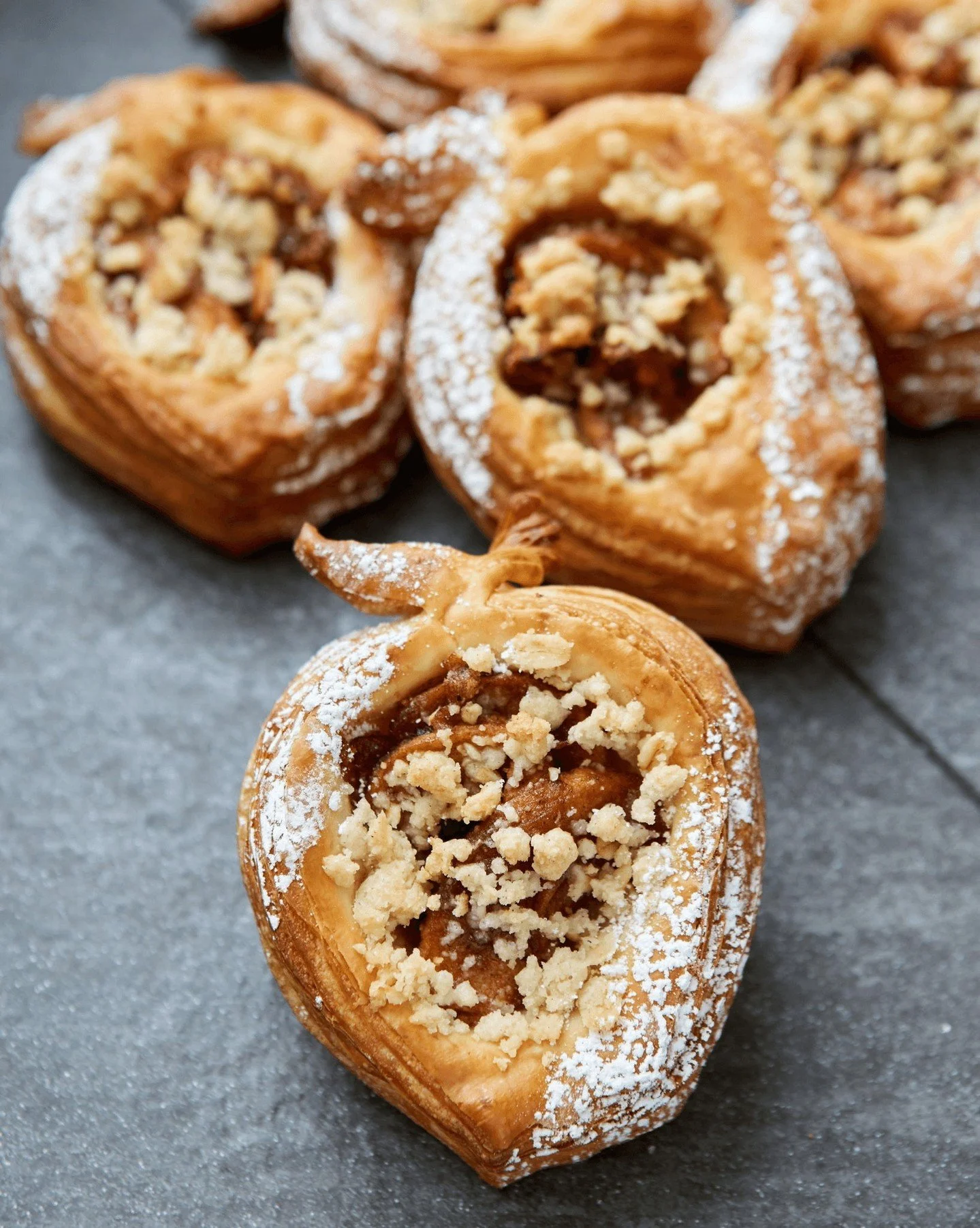 Pie for breakfast? Yes please! Our Apple Pie Croissant is everything you love about a classic apple pie in a flaky, easy-to-eat breakfast pastry package.