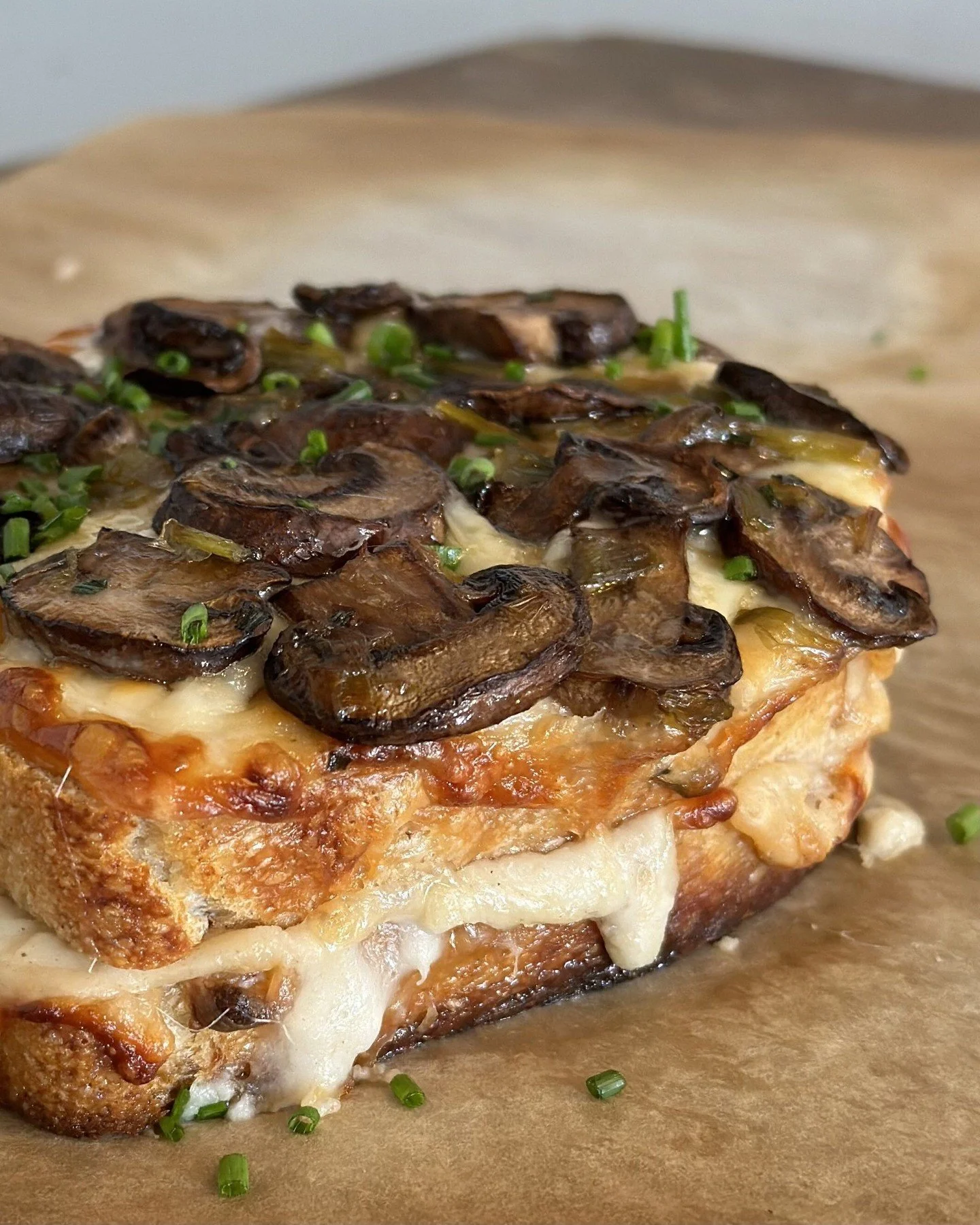 MARCH POP-UP:
The Mushroom Croque Monsieur returns Thursday, March 26 and Friday, March 27.

Roasted cremini mushrooms, melty Gruy&egrave;re, buttery leek fondue, b&eacute;chamel, and black truffle oil layered on our housemade French country bread. I