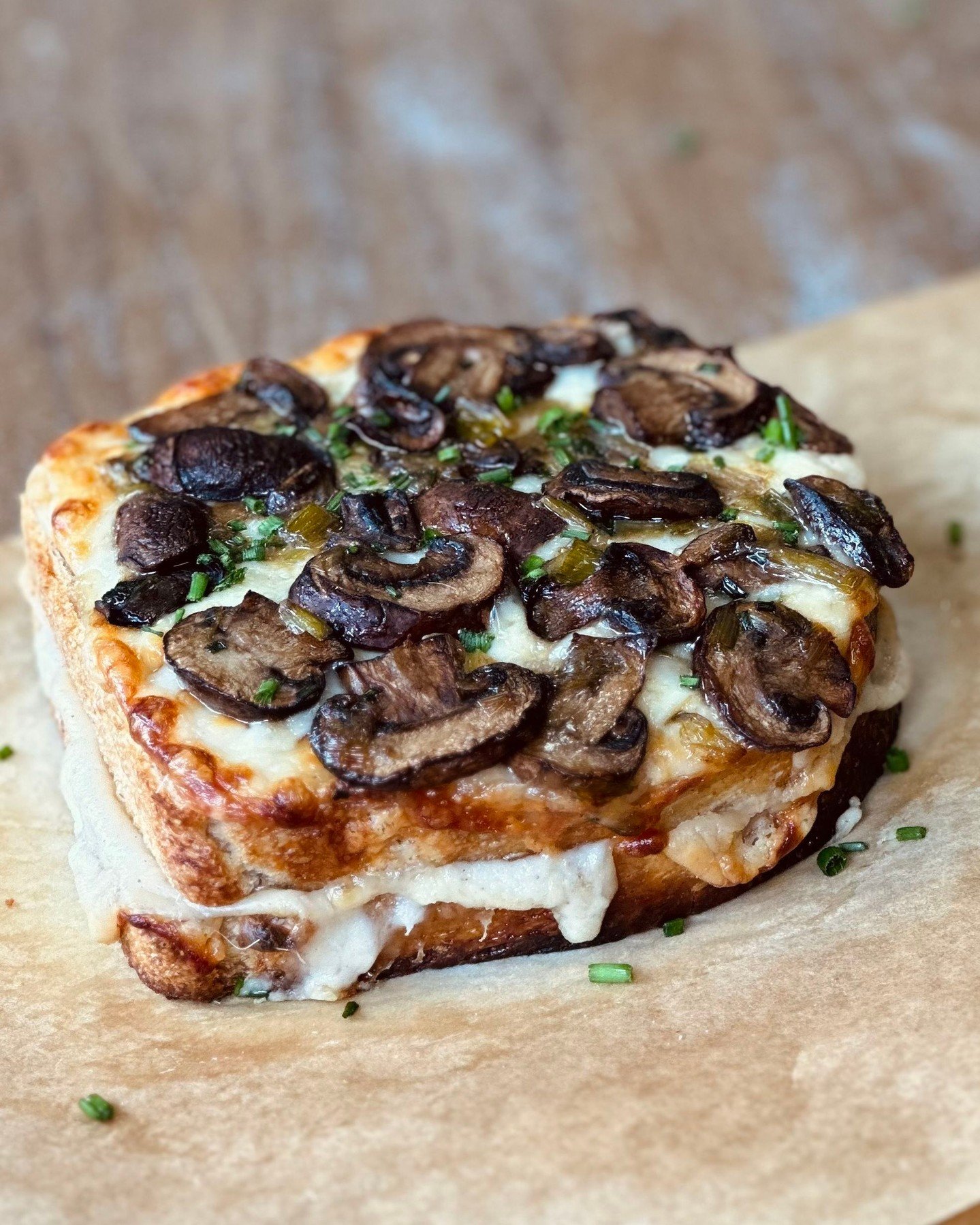 Today is the last day to place your Mushroom Croque Monsieur pre-order! 

Available this Thursday and Friday only, this mushroom and Gruy&egrave;re sandwich with leeks, b&eacute;chamel, and black truffle oil won't last long. Pre-orders are strongly r