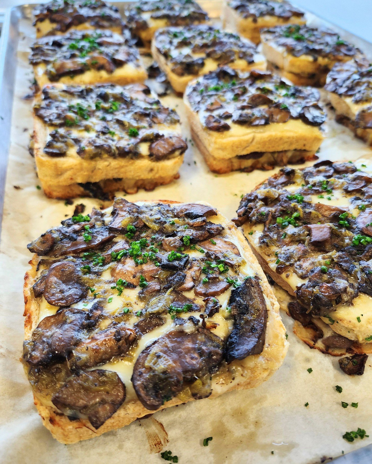 Mushroom Croque Monsieur: Available today only!

Fresh out of the oven with melted Gruy&egrave;re, cremini mushrooms, leek fondue, b&eacute;chamel, truffle oil, and housemade French country bread, this savory sandwich is worth the trip.

They go quic
