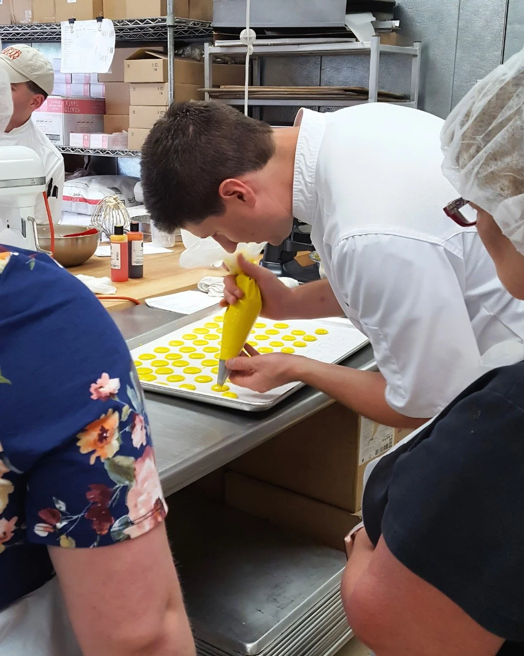 Classes are coming back!

Our popular instructional pastry classes are returning for a limited run of just four dates. Gather up to 9 friends, family members, or coworkers and enjoy a hands-on experience, featuring themes like Chocolate Extravaganza,