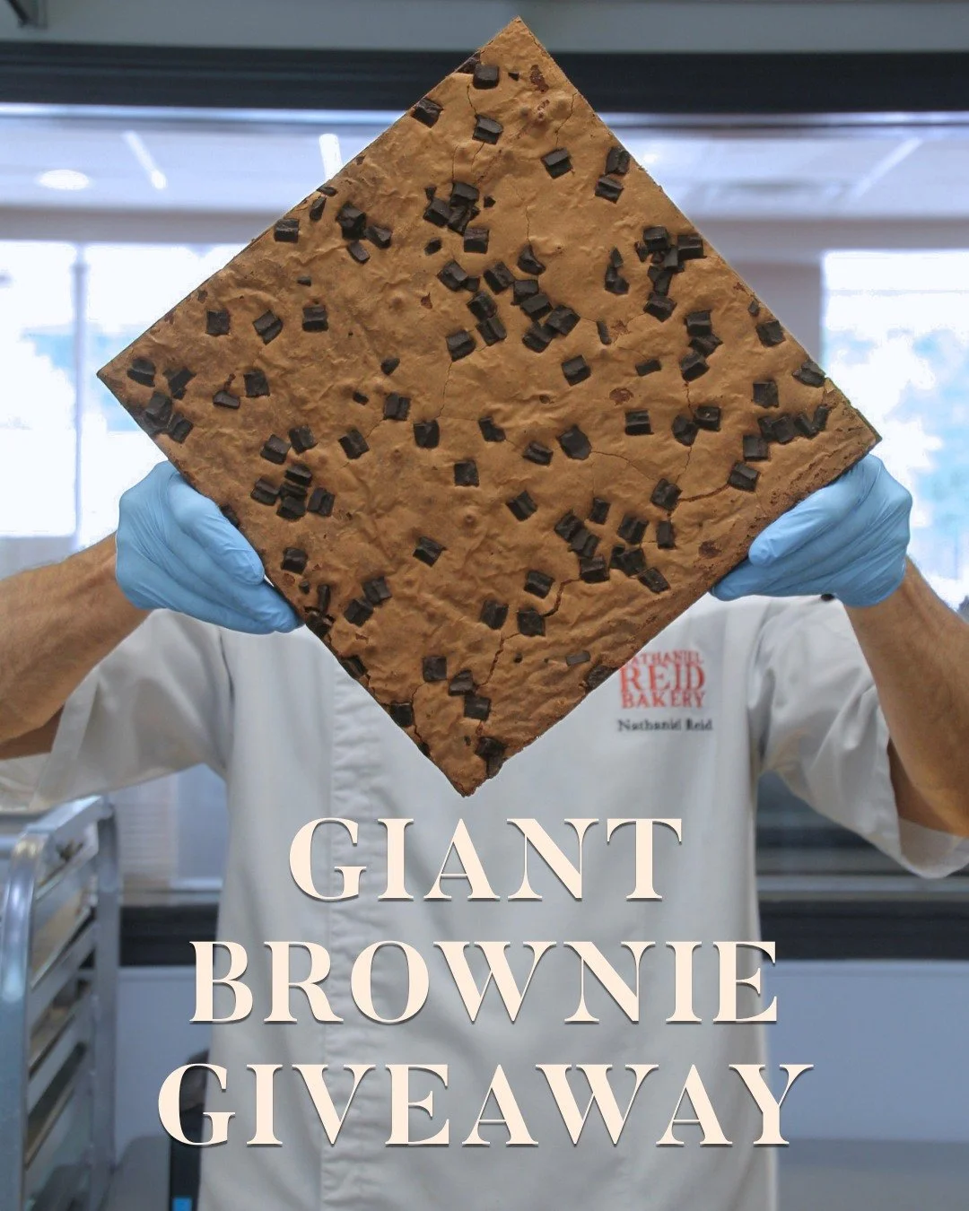 For today's giveaway... one lucky guest will have a surprise waiting for them on the bottom of their bakery box!

We have randomly added an NRB sticker to the bottom of one of our 8x8 to-go boxes. If you find it, you'll win a giant 12" Double Ch