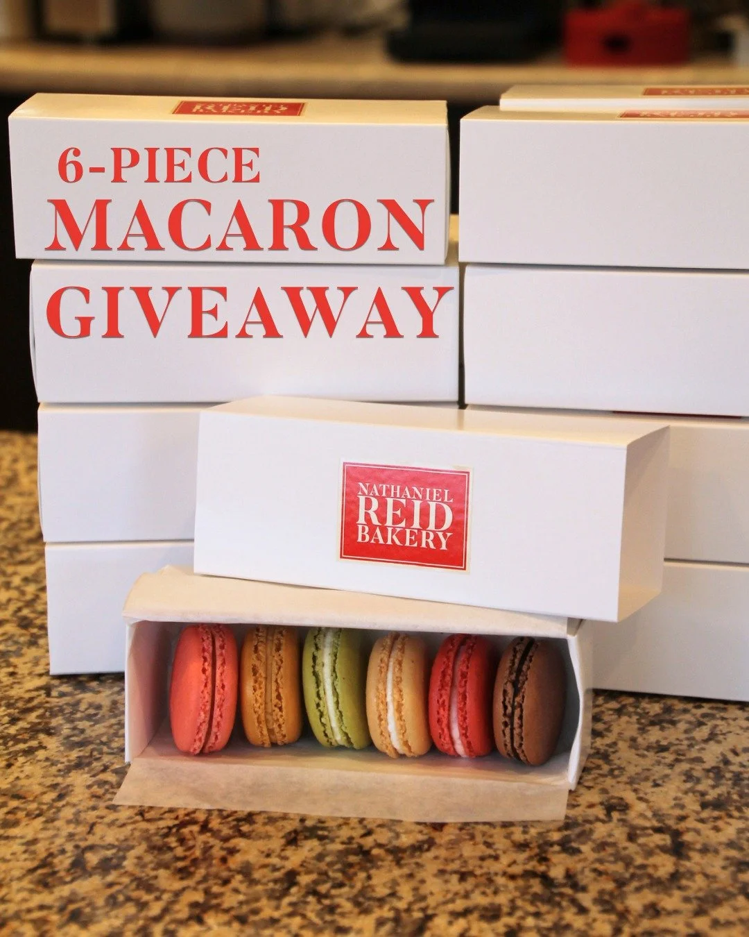 Today's anniversary giveaway is a sweet one...

Today only, receive a FREE assorted 6-piece macaron box with every in-store purchase of $100 or more!

No luck required&mdash; everyone can be a winner today. See you soon!