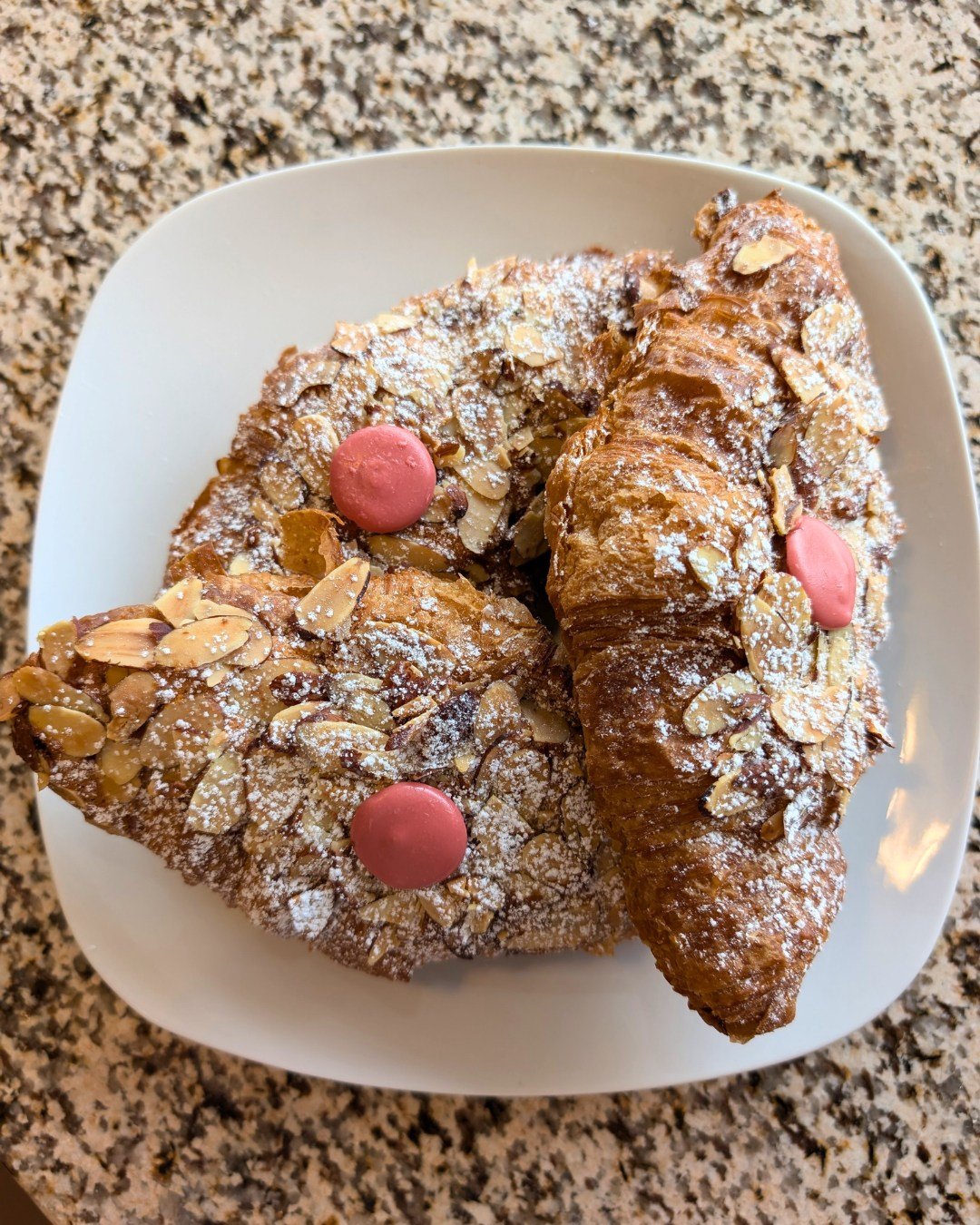 Raspberry Lemon Almond Croissant pre-orders close at 2pm today!

This limited-time sweet features our signature croissant lightly soaked in bright lemon syrup, filled with lemon almond cream and fresh raspberries, then topped with lemon almond cream,