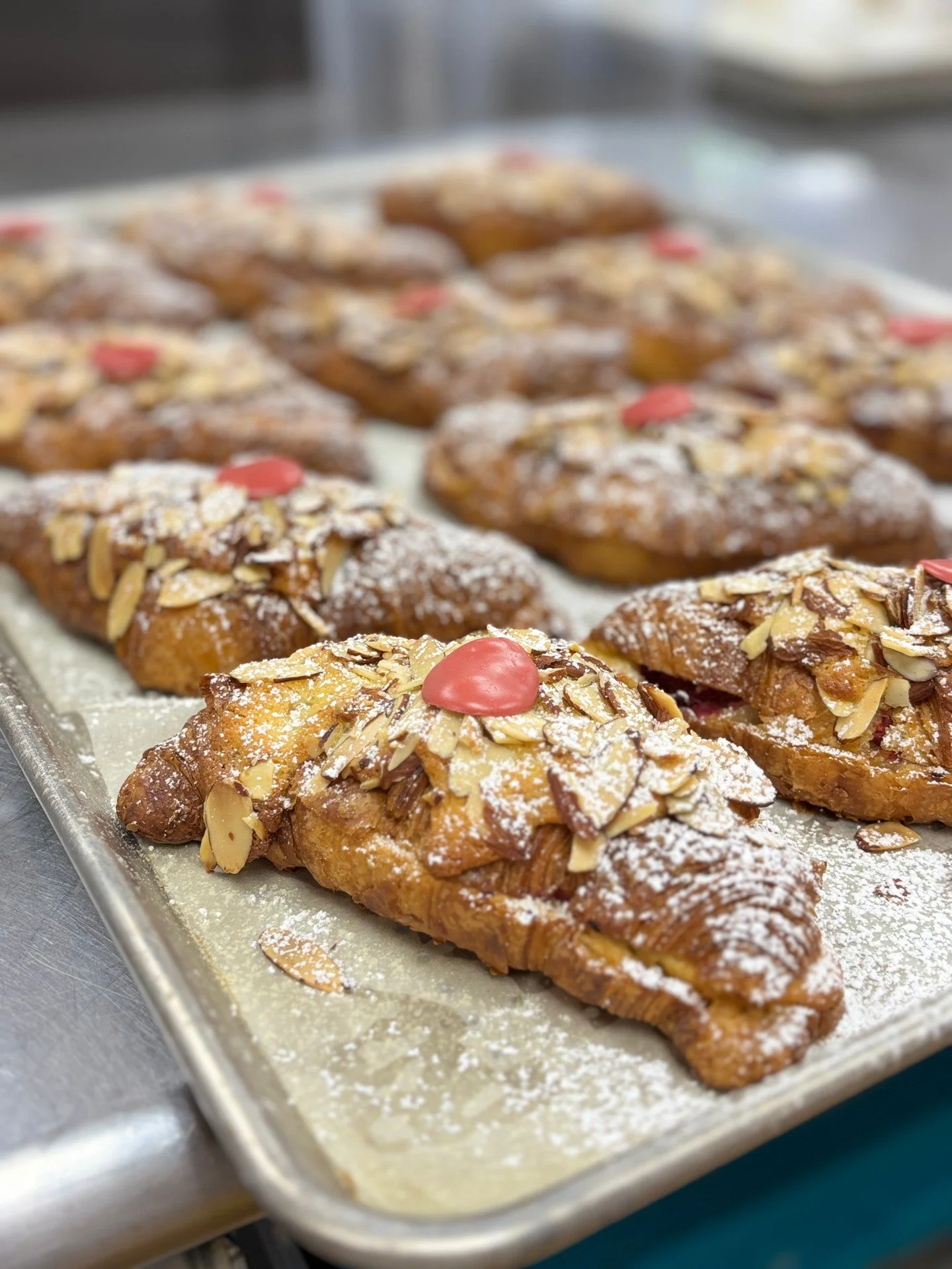 Don't miss your chance-- the Raspberry Lemon Almond Croissant is available in-store today only!

Our signature croissant filled with fresh raspberries and lemon almond cream, we only have a limited number of these special sweets, so stop by soon to g