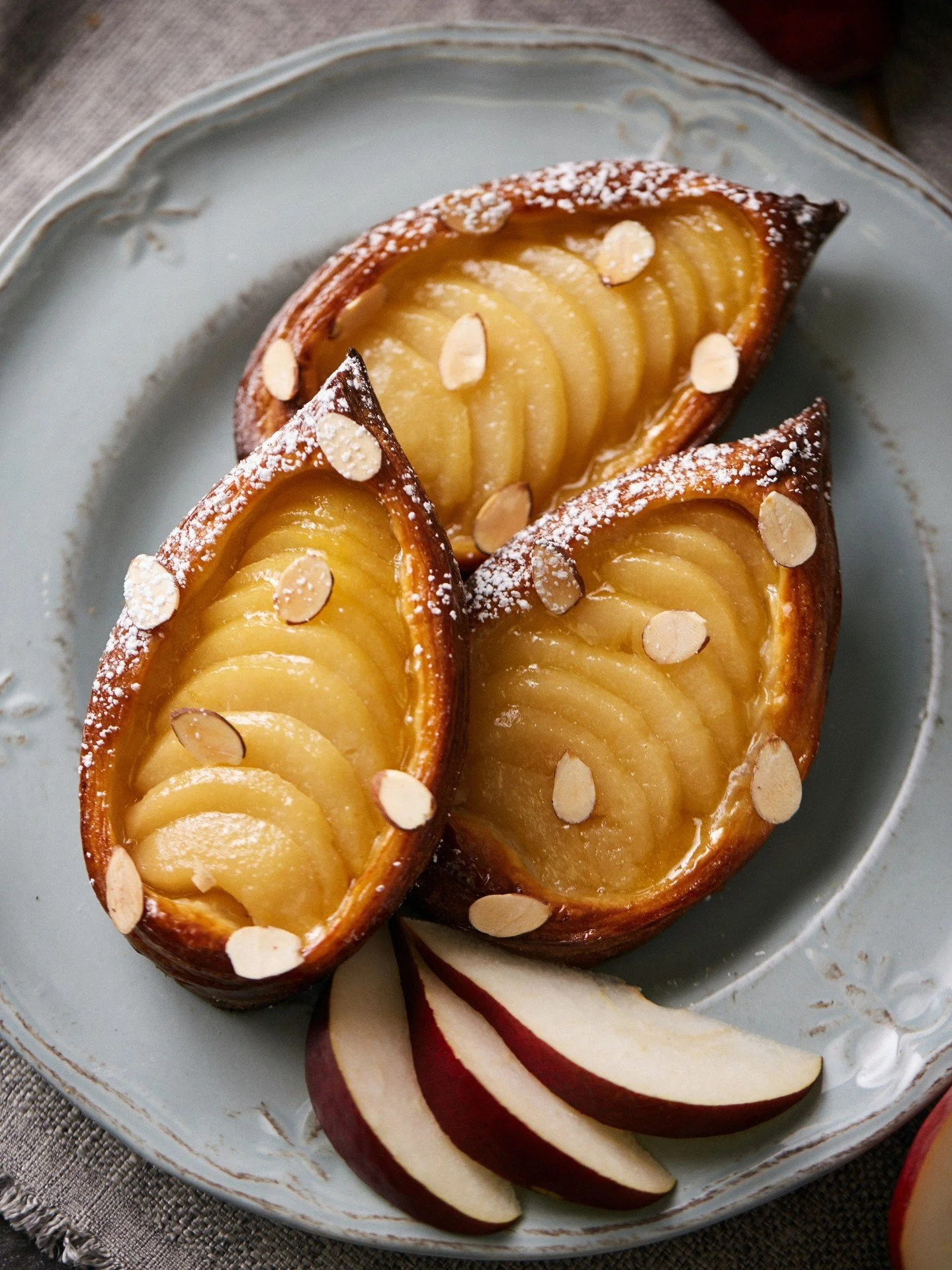 It's back for the season! 🍐

Poached pears nestled over rich almond cream and baked into our buttery croissant.

The Pear Danish is available for a limited time, stop by and give it a try today!