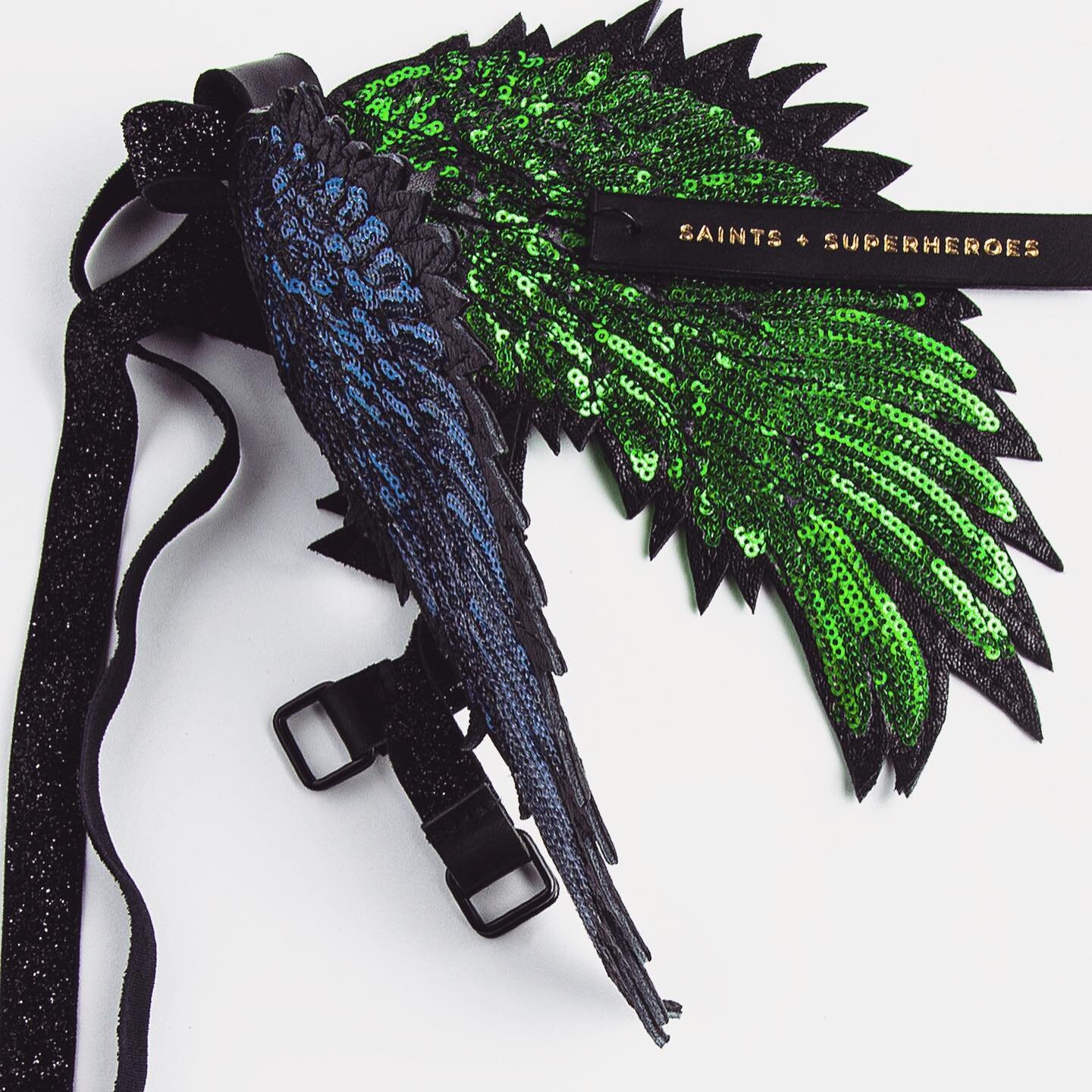 Our Mini Angel Wings are now available to order in two new gorgeous colors... Blue + Green!

Let them fly, throwing glistening sparkles in every direction! Grab a pair before it&rsquo;s too late! 

These limited edition wings are available in bright,