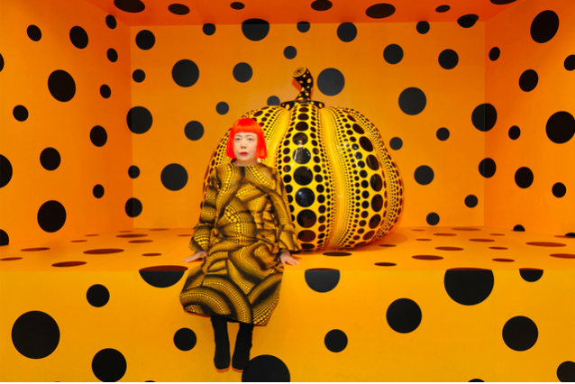 Kusama with Pumpkin, 2010, Louisiana Museum of Art