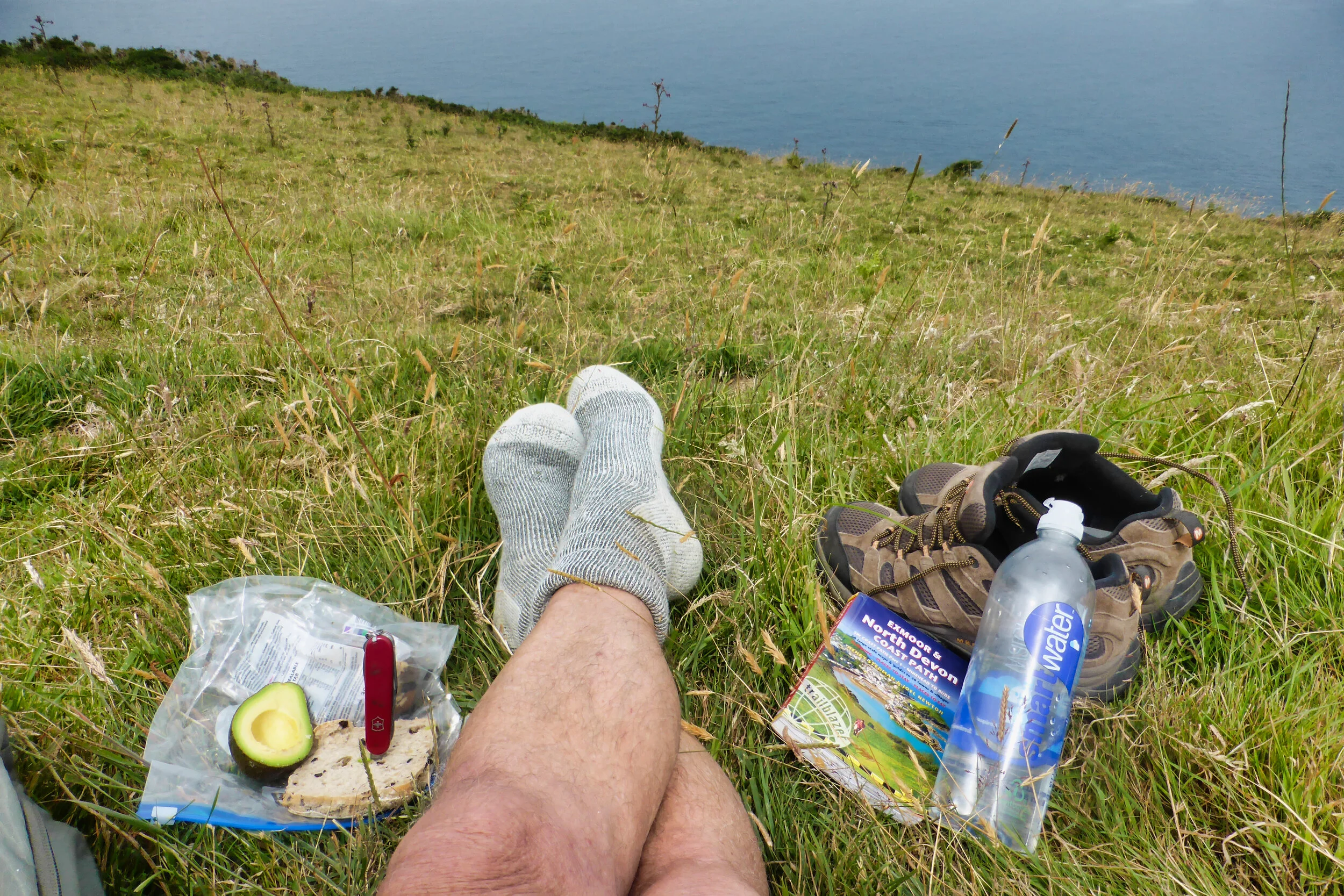 South West Coastal Path. Resting up. © Duncan Smith