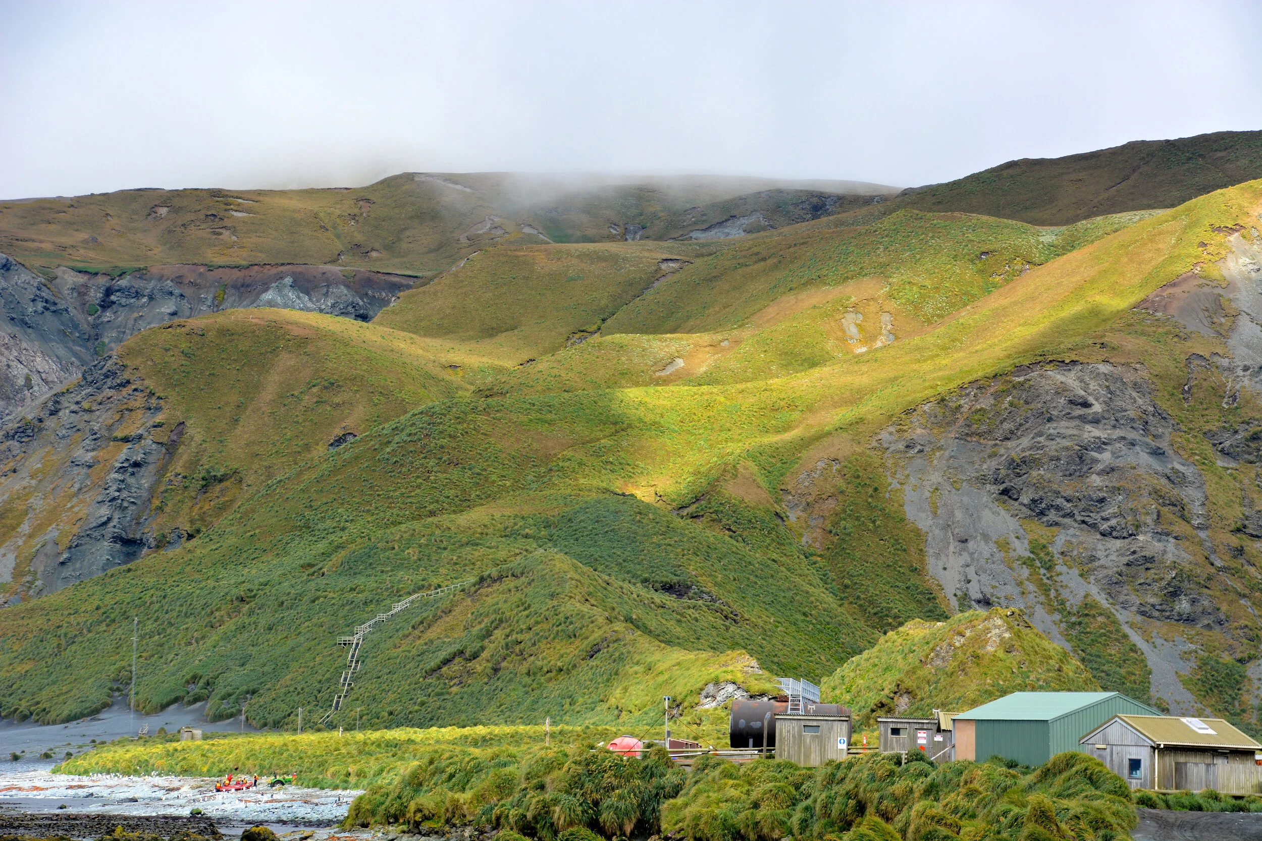 M118 - View of the station and Wireless Hill from West Beach - February 2014