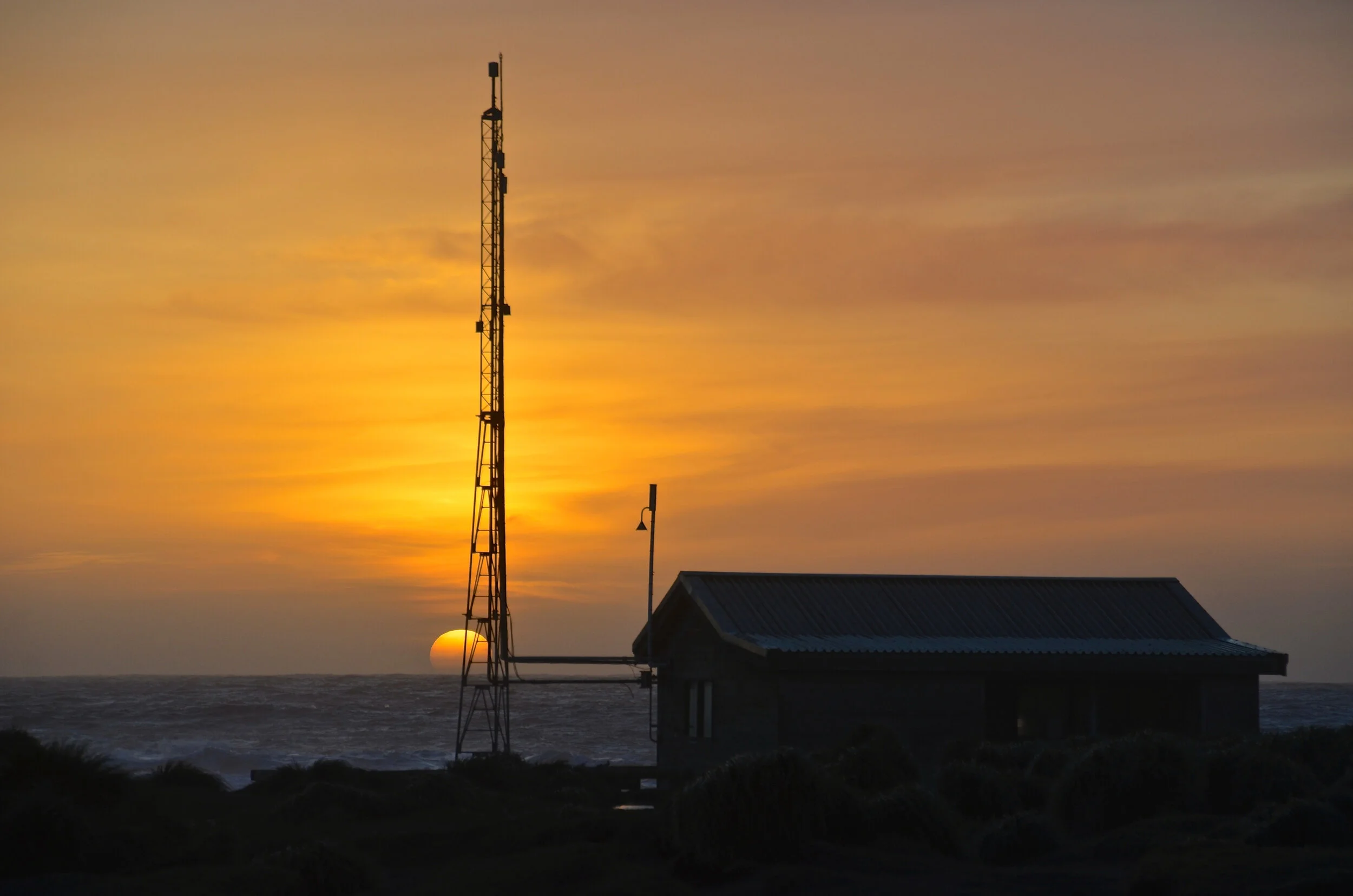 M157 - Sunset over the Clean Air Laboratory on the western side of the Isthmus - July 2013