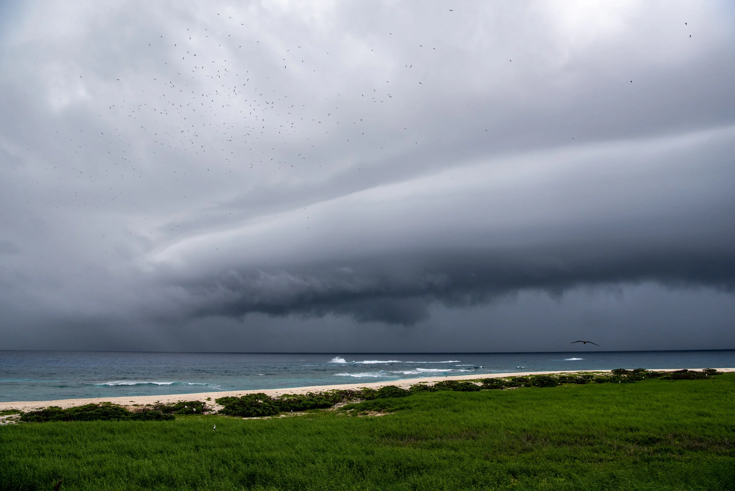  February 2019 - Squall line approaching from the southeast. 