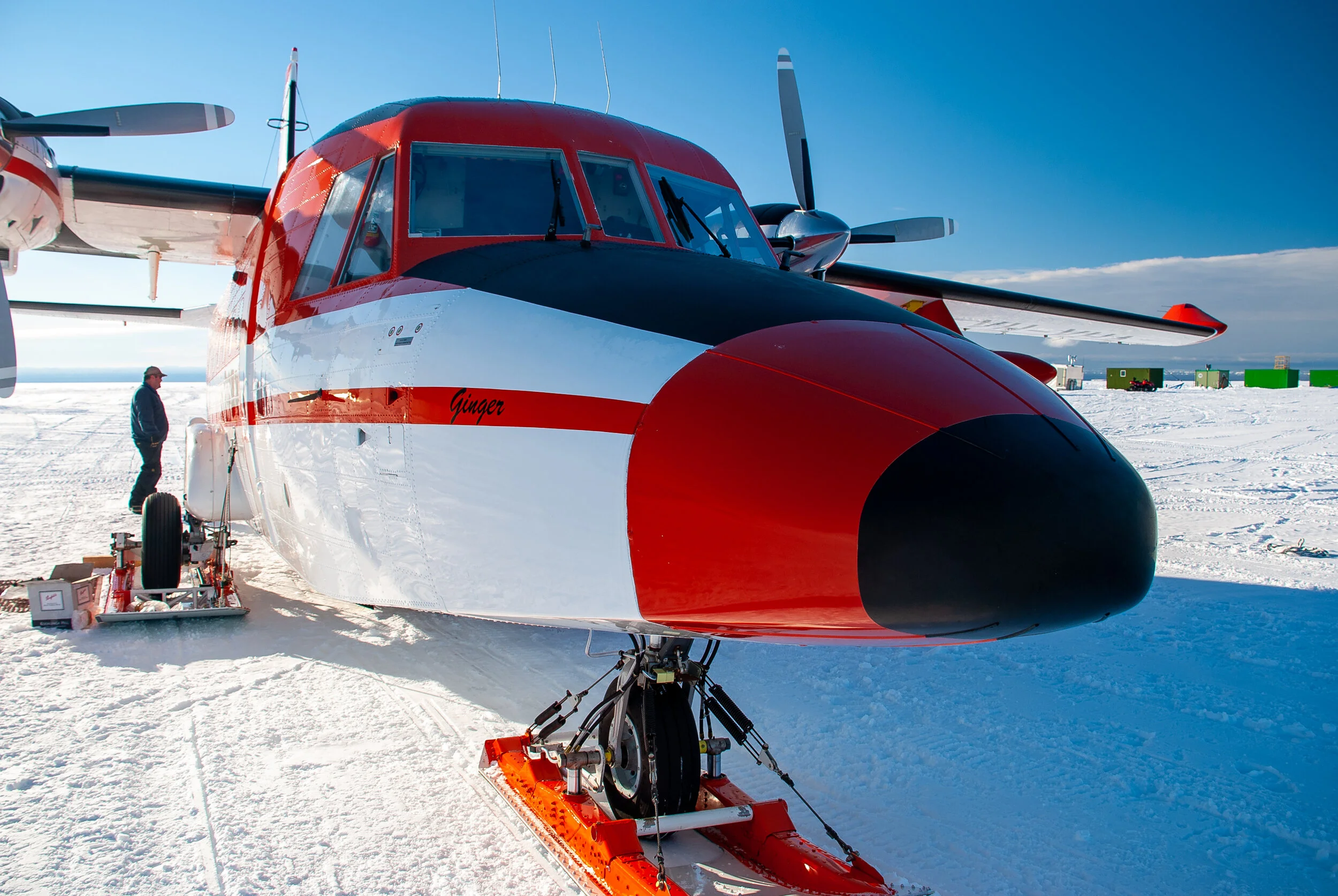 1 - Inaugural  flight of the Airbus A319 to and from Wilkins Runway 