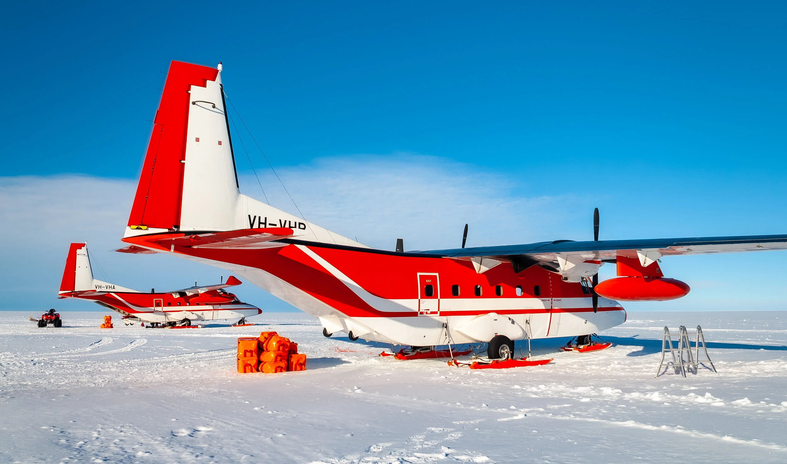 2 - Inaugural  flight of the Airbus A319 to and from Wilkins Runway