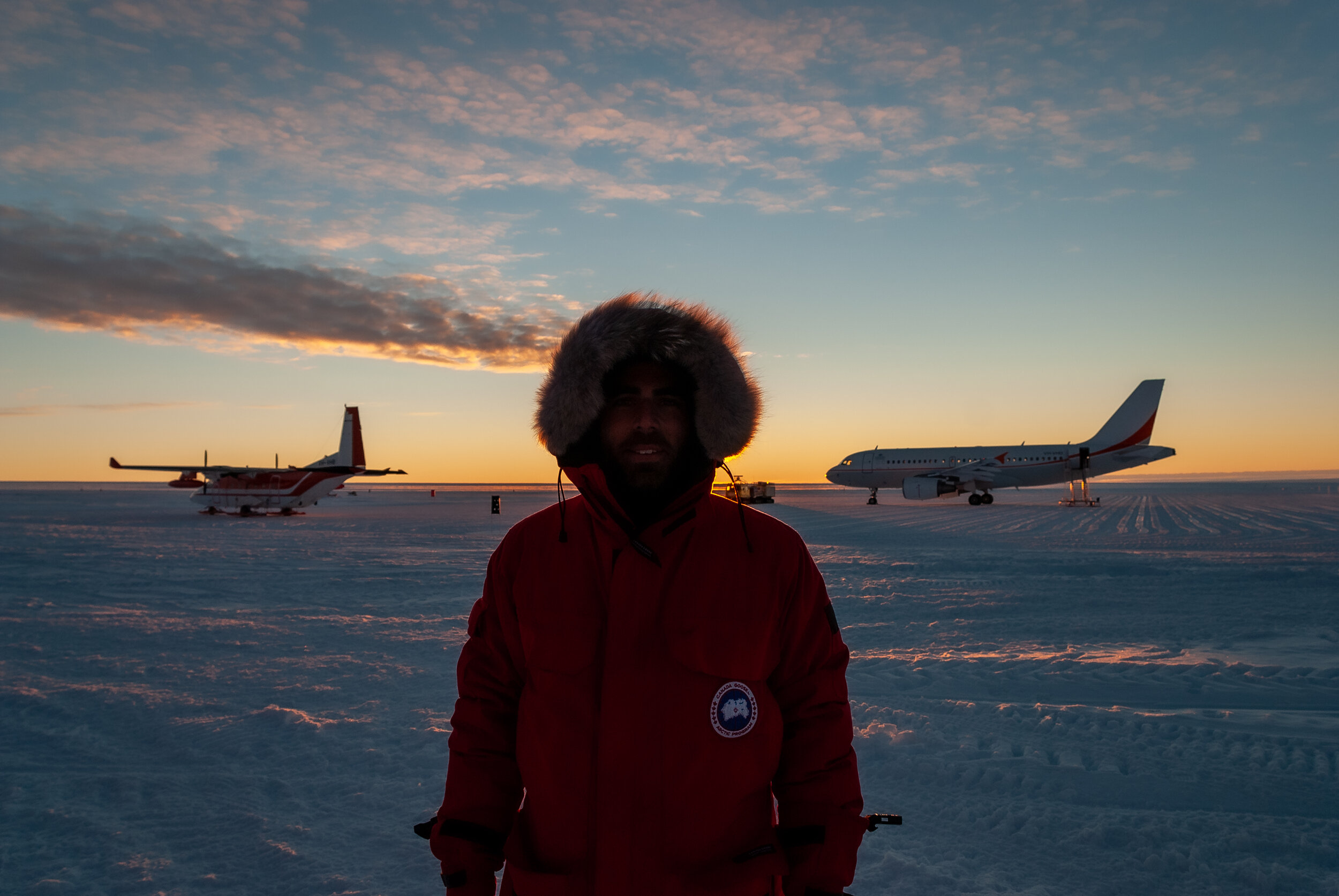 12 - Inaugural  flight of the Airbus A319 to and from Wilkins Runway