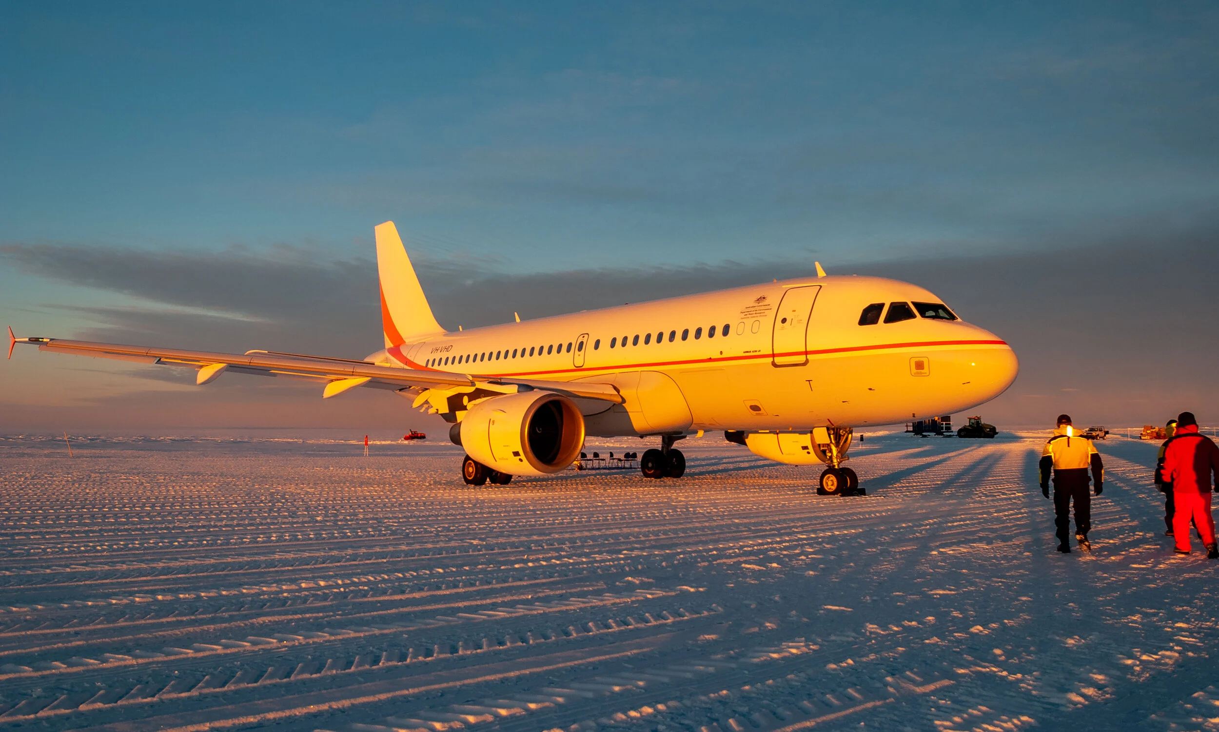 20 - Inaugural  flight of the Airbus A319 to and from Wilkins Runway