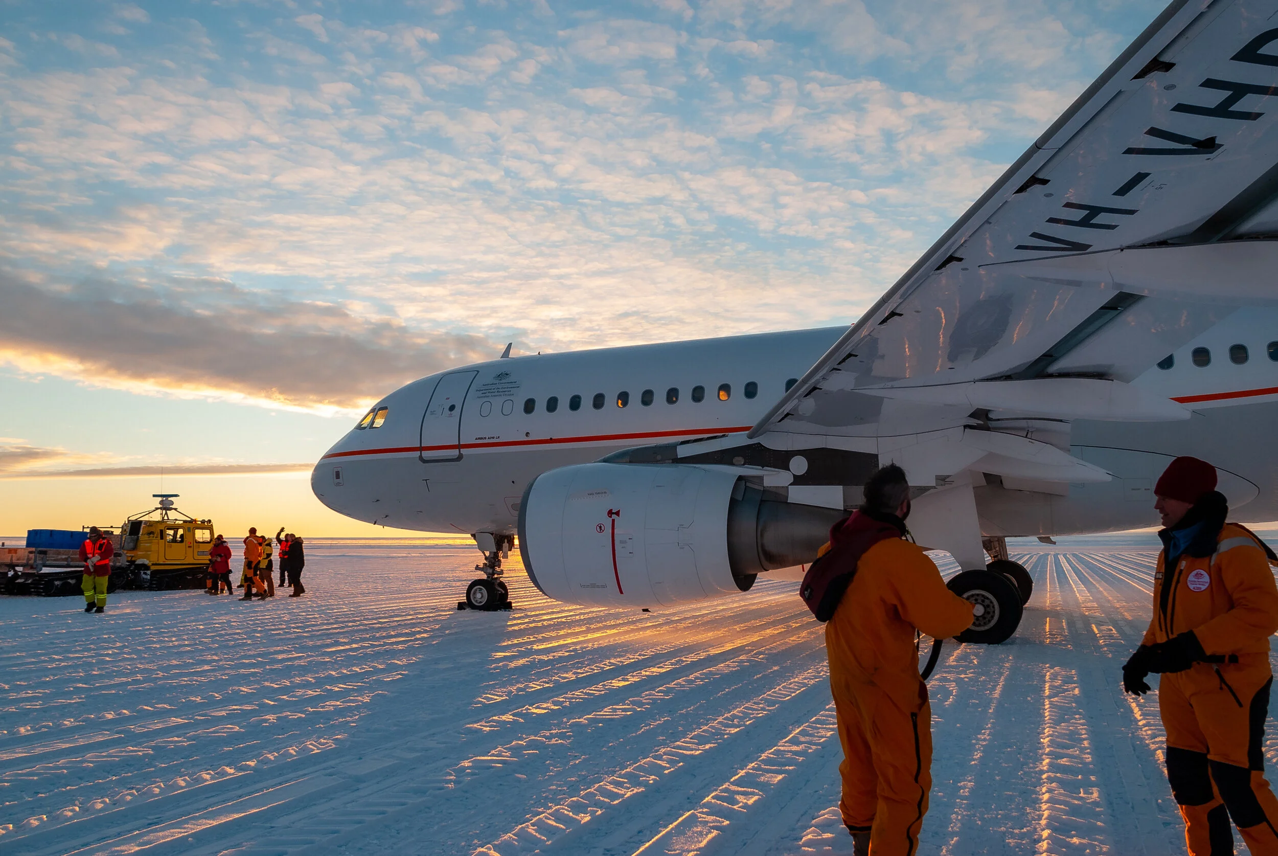 23 - Inaugural  flight of the Airbus A319 to and from Wilkins Runway