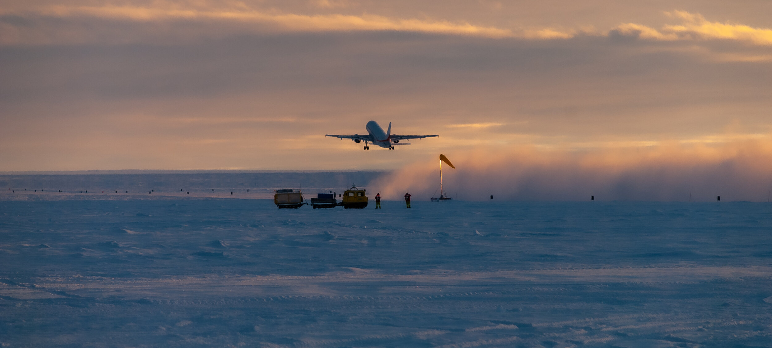 24 - Inaugural  flight of the Airbus A319 to and from Wilkins Runway